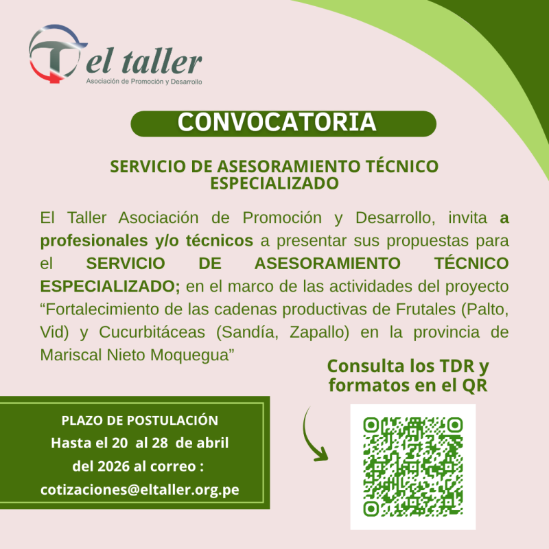 Convocatoria TDR